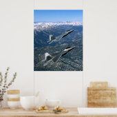Paar der F22-Luftstreitkräfte Poster (Küche)