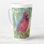 Paar der Kardinal Latte Tasse (Linke Ecke)