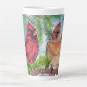 Paar der Kardinal Latte Tasse (Vorderseite)