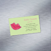 Paar der Kirschroten Lippen Magnetische Visitenkarte (Beispiel)