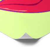 Paar der Kirschroten Lippen Poster (Ecke)