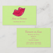 Paar der Kirschroten Lippen Visitenkarte (Vorne/Hinten)