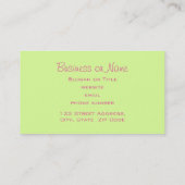 Paar der Kirschroten Lippen Visitenkarte (Rückseite)