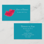 Paar der Kirschroten Lippen Visitenkarte (Vorne/Hinten)