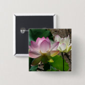 Paar der Lotus-Blume I Button (Vorne & Hinten)