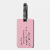 Paar der Lotus-Blume I Gepäckanhänger (Rückseite vertikal)