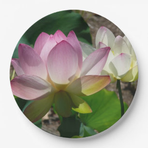 Paar der Lotus-Blume I Pappteller