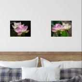 Paar der Lotus-Blume II Bilderwand Sets (Schlafzimmer)