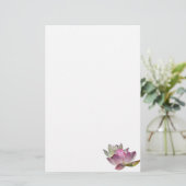 Paar der Lotus-Blume II Briefpapier (Stehend Vorderseite)