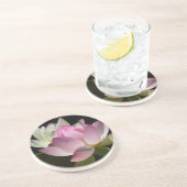 Paar der Lotus-Blume II Getränkeuntersetzer (Seite)