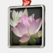 Paar der Lotus-Blume II Ornament Aus Metall (Links)
