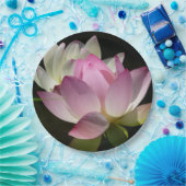 Paar der Lotus-Blume II Pappteller (Party)