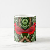 Paar der majestätischen wild lebenden Kardinal Kaffeetasse (Mittel)