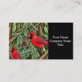 Paar der majestätischen wild lebenden Kardinal Visitenkarte (Vorderseite)