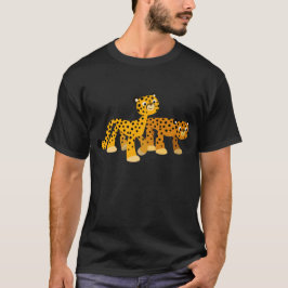 Paar der Niedlichen Cartoon Cheetahs T - Shirt