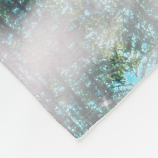 Paar der Personalisierten weißen Wölfe Fleecedecke (Ecke)