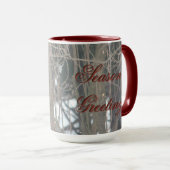 Paar der roten Kardinal Weihnachts-Tasse Tasse (VorderseiteRechts)