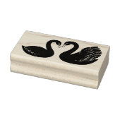 Paar der Schwarzen Schwäne Gummistempel (Stempel)