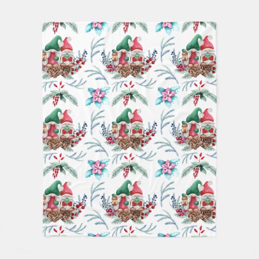 Paar der skandinavischen Gnome Fleecedecke (Vorderseite)