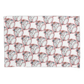 Paar der Standardgröße Pillowcases/Baseball Kissenbezug (Vorderseite-Links)