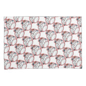 Paar der Standardgröße Pillowcases/Baseball Kissenbezug (Vorderseite-Rechts)