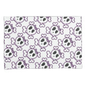 Paar der Standardgröße Pillowcases/Schädel Kissenbezug (Vorderseite-Rechts)