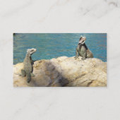 Paar der tropischen Naturfotografie von Iguanas Visitenkarte (Rückseite)