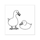 Paar der weißen Enten 2 Permastempel (Design)