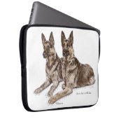 Paar deutsche Schäferhunde Laptopschutzhülle (Vorne Rechts)