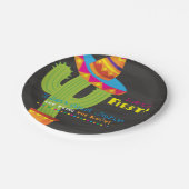 Paar Dusche Fiesta Papierplatte Pappteller (Schrägansicht)