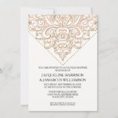 Paar Dusche rustikale Holzpappe Spitzentechnologie Einladung (Vorderseite)