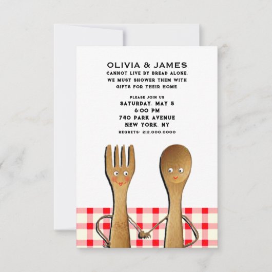 Paar Duscheinflüsse Einladung (Vorderseite)