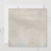 Paar Duschkoralle Tulip Blumenholz Hochzeit Einladung (Rückseite)