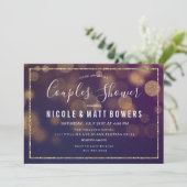 Paar Duschlampen Einladung (Stehend Vorderseite)