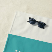 Paar-Ehefrau-Ehemann-niedliche zusammenpassende Strandtuch (Beispiel)