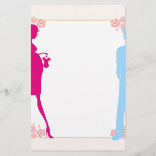 Paar erwartet Baby Briefpapier