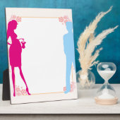 Paar erwartet Baby Fotoplatte (Seite)