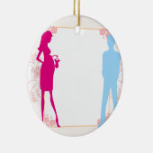Paar erwartet Baby Keramikornament (Rechts)