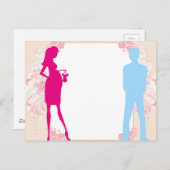 Paar erwartet Baby Postkarte (Vorne/Hinten)