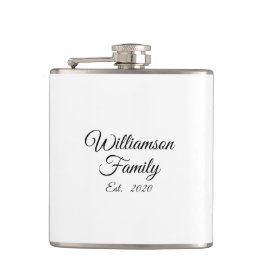 Paar, Familienname, Jahr, Unternehmen anpassen Flachmann