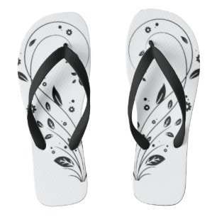Paar Flip Flops Elegante Florale Reben Flip-Flops Badesandalen