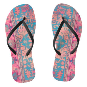 Paar Flip Flops im persischen Stil Badesandalen