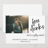 Paar Foto Hochzeit Termin merken Save The Date (Vorne/Hinten)