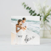 *~* Paar FOTO QR UAWG - AR6 Einladung zur Hochzeit (Stehend Vorderseite)