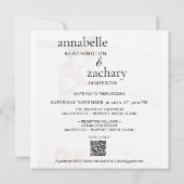 *~* Paar FOTO QR UAWG - AR6 Einladung zur Hochzeit (Rückseite)