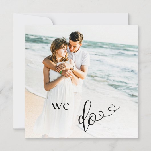 *~* Paar FOTO QR UAWG - AR6 Einladung zur Hochzeit (Vorderseite)