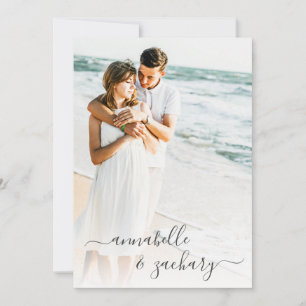 *~* Paar FOTO UAWG + QR AR6 Hochzeit Einladung