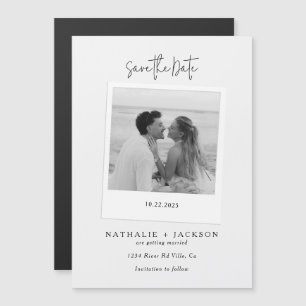 Paar-Fotokarte Hochzeit Termin Merkblatt Magnetisc Magneteinladung
