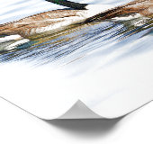 Paar Gänse Poster (Ecke)