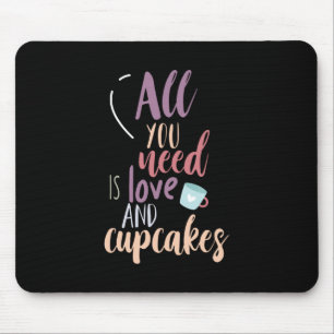 Paar Geschenk Alles was du brauchst ist Liebe und Mousepad